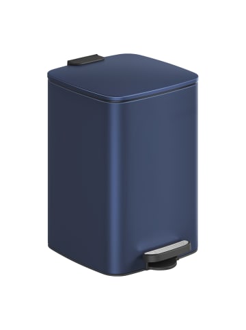 SONGMICS Mülleimer Plushic in Mitternachtsblau - (B)34 x (H)40.4 x (T)28.5 cm - 20 L