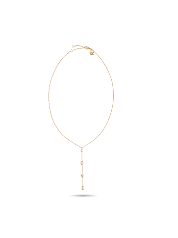 Echtzeit Halskette Love Letters in gold