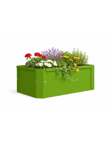 VCM Metall Pflanzkasten Blumenkasten 39x18 Balora S in Grün