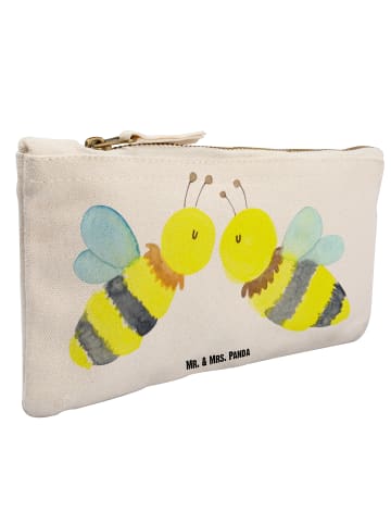Mr. & Mrs. Panda Schminktasche Biene Liebe ohne Spruch in Weiß