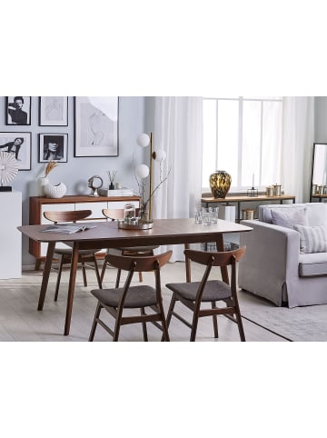 Beliani Esszimmertisch MADOX in Braun - (W) 90 x (H) 75 x (L) 150 cm