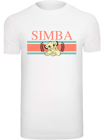 F4NT4STIC T-Shirt Disney König der Löwen Simba Stripes in weiß