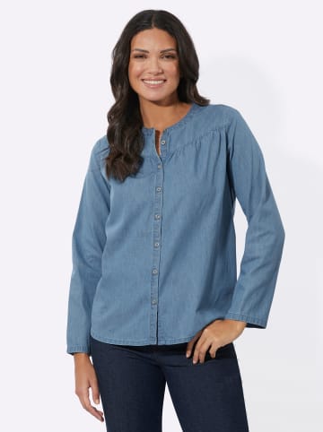 Sieh an! Jeansbluse in blue-bleached