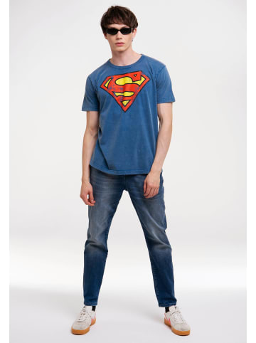 Logoshirt T-Shirts DC Comics – Superman in azurblau