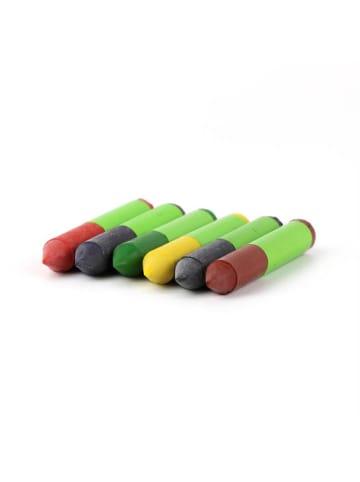 ÖkoNorm WAX Tex nawaro, Textil Wachsmaler - 6 Farben - ab 3 Jahren