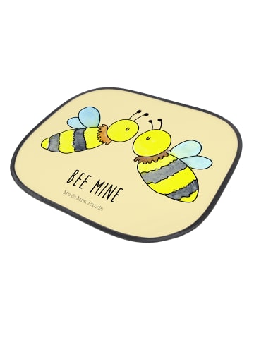 Mr. & Mrs. Panda Sonnenschutz für Autoscheiben Biene Liebe mit S... in Gelb Pastell