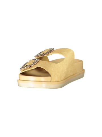 Laura Biagiotti Beige Polyurethan Damen Hausschuh