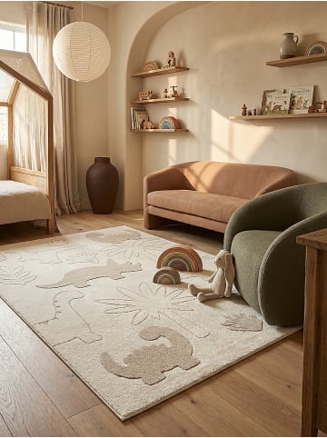 KADIMA DESIGN Teppich Kinderzimmer Kinder-Motiv Kinderzimmer pflegeleicht Spielzimmer in Creme