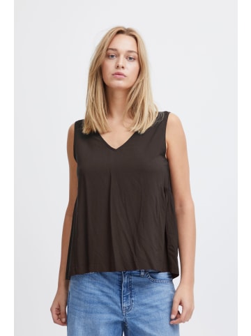 ICHI Tanktop IHMAIN TO2 20118438 fließendes Shirttop mit Raffung in schwarz