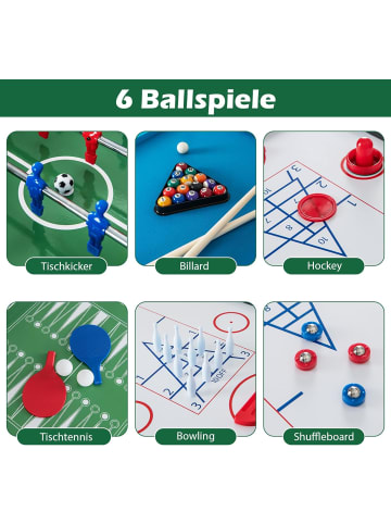 COSTWAY 12 in 1 Spieltisch Tischkicker in Bunt