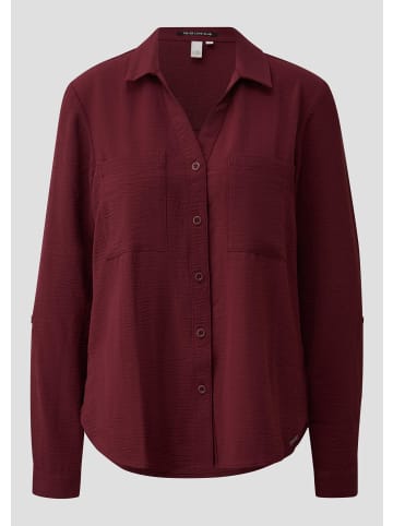 QS Bluse in 3903_bordeaux
