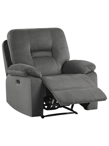 Beliani Fernsehsessel BERGEN in Grau - (W) 85 x (H) 101 x (L) 74 cm