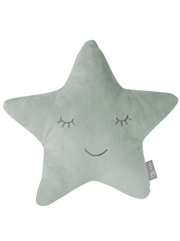 roba Style' Kuschelkissen Stern Frosty Green – flauschig fürs Kinderzimmer