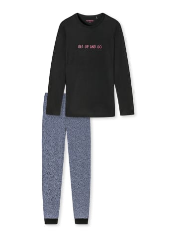 Schiesser Pyjama Nightwear in Schwarz