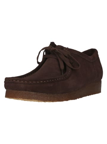 Clarks Mokassin Wallabee in 5045A Chocolate Sde