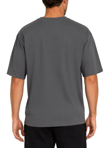 Reichstadt Herren Regular Fit T-Shirt Shoulder Drop in Dark Grey
