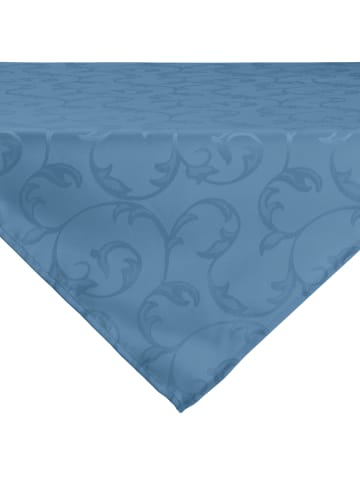 Erwin Müller Jacquard Mitteldecke Greven in blau