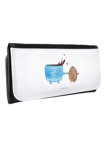 Mr. & Mrs. Panda Portemonnaie für Damen Kaffee Bohne ohne Spruch in Weiß