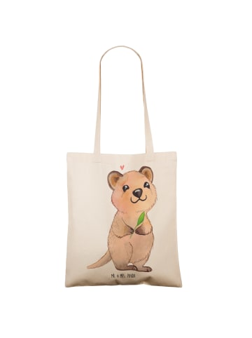 Mr. & Mrs. Panda Shopper Quokka Happy ohne Spruch in Creme
