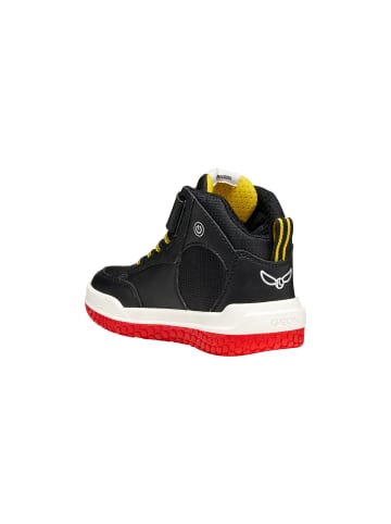 Geox Buzzerlight Kinder-High-Top-Sneaker mit Klettverschluss Schwarz