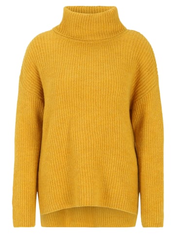 CARTOON Strickpullover mit Turtle Neck in Dark Yellow Melange