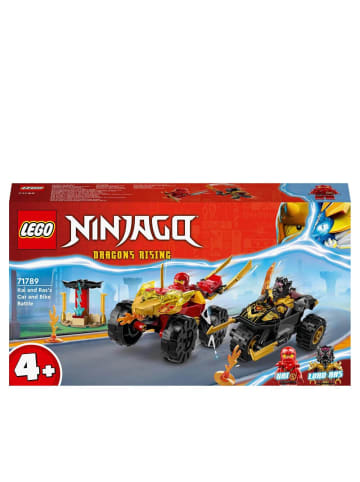 LEGO Bausteine Ninjago 71789 Verfolgungsjagd mit Kais Flitzer und Ras‘ Motorrad