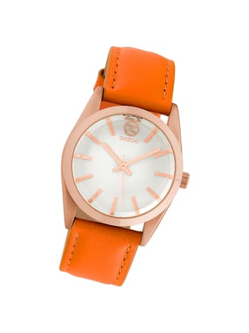 Oozoo Analog-Armbanduhr Oozoo Timepieces orange mittel (ca. 33mm)