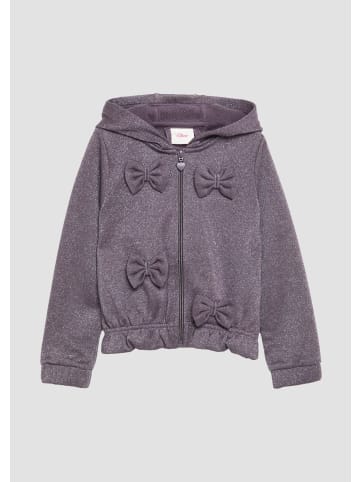 s.Oliver Sweatshirt Jacke langarm in Lila