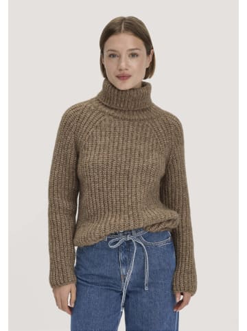 Hessnatur Strick Rollkragenpullover in naturcamelbraun