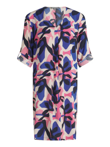 BETTY & CO Casual-Kleid mit Print in Dark Blue/Pink