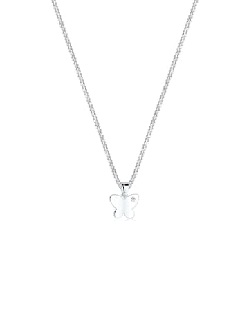 Elli DIAMONDS  Halskette 925 Sterling Silber Schmetterling in Weiß