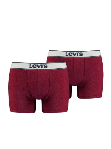 Levi´s Boxershorts LEVIS MEN VINTAGE HEATHER BOXER BRIEF 2er Pack in Red