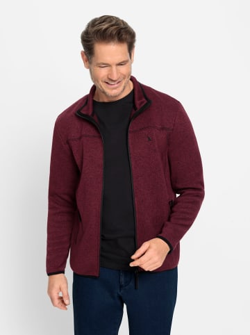 WITT WEIDEN Fleece-Jacke in bordeaux-meliert