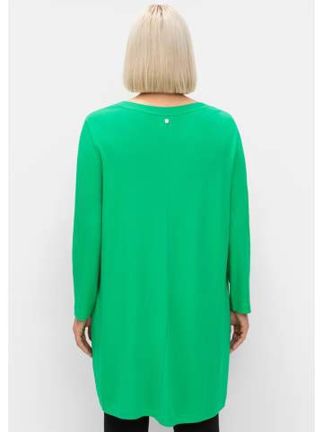 sheego Longshirt in grasgrün