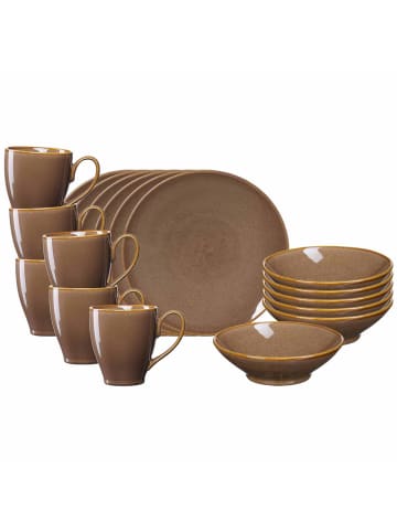 18-tlg. Frühstücks-Set Sahara in Dunkelbraun