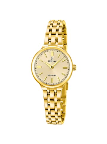 Festina Damenuhr Quarz Goldfarben