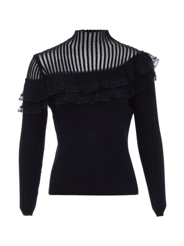 NAEMI Damen Pullover in Schwarz