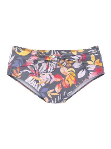 Vivance Highwaist-Bikini-Hose in grau-bedruckt