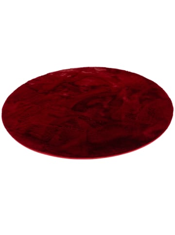 Pergamon Fellteppich Luxus Super Soft Plush Rund in Zwart