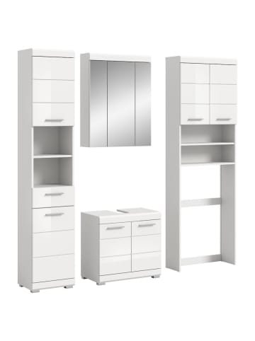 ebuy24 Badmöbelset Scout Weiß 190 x 34 cm