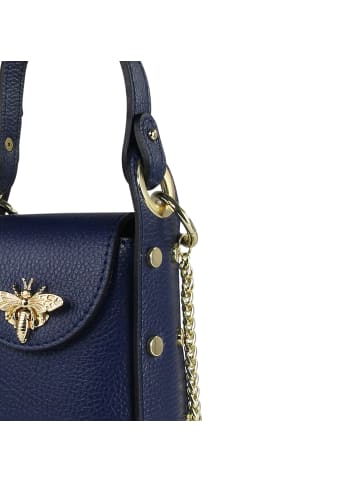 Toscanto Toscanto Umhängetasche Leder blau ca. 13cm