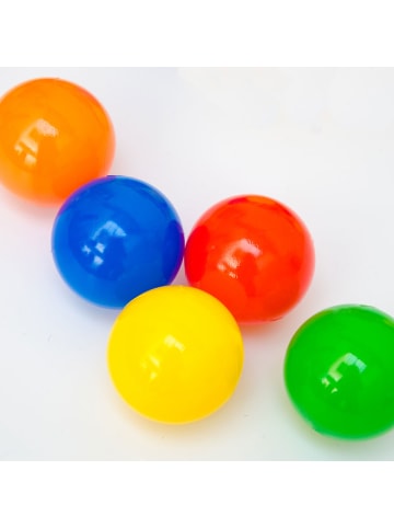 LittleTom 200x Bällebadbälle Elias 5,5 cm im 5-Farben-Mix