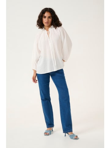 Kaffe Langarm-Bluse KAlianna in Chalk