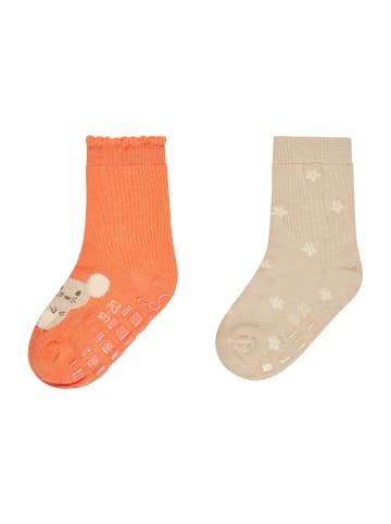 Sterntaler ABS Socken 2er-Pack Maus in leuchtorange
