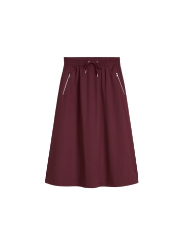 Marc O'Polo DENIM Ausgestellter Rock in Merlot Red