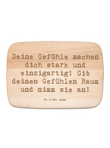 Mr. & Mrs. Panda Schneidebrett Holz Spruch Emotionen ausdrücken ... in Transparent
