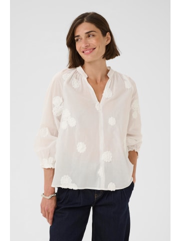 CULTURE Langarm-Bluse CUclover Relaxed fit in Spring Gardenia