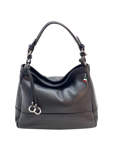 Florence Florence Schultertasche Leder schwarz ca. 38cm