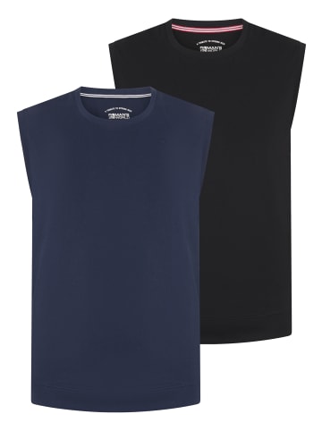 Man's World Muscleshirt in marine/ schwarz