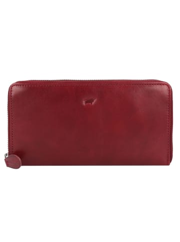 Braun Büffel Arezzo Geldbörse RFID Schutz Leder 19 cm in rosso